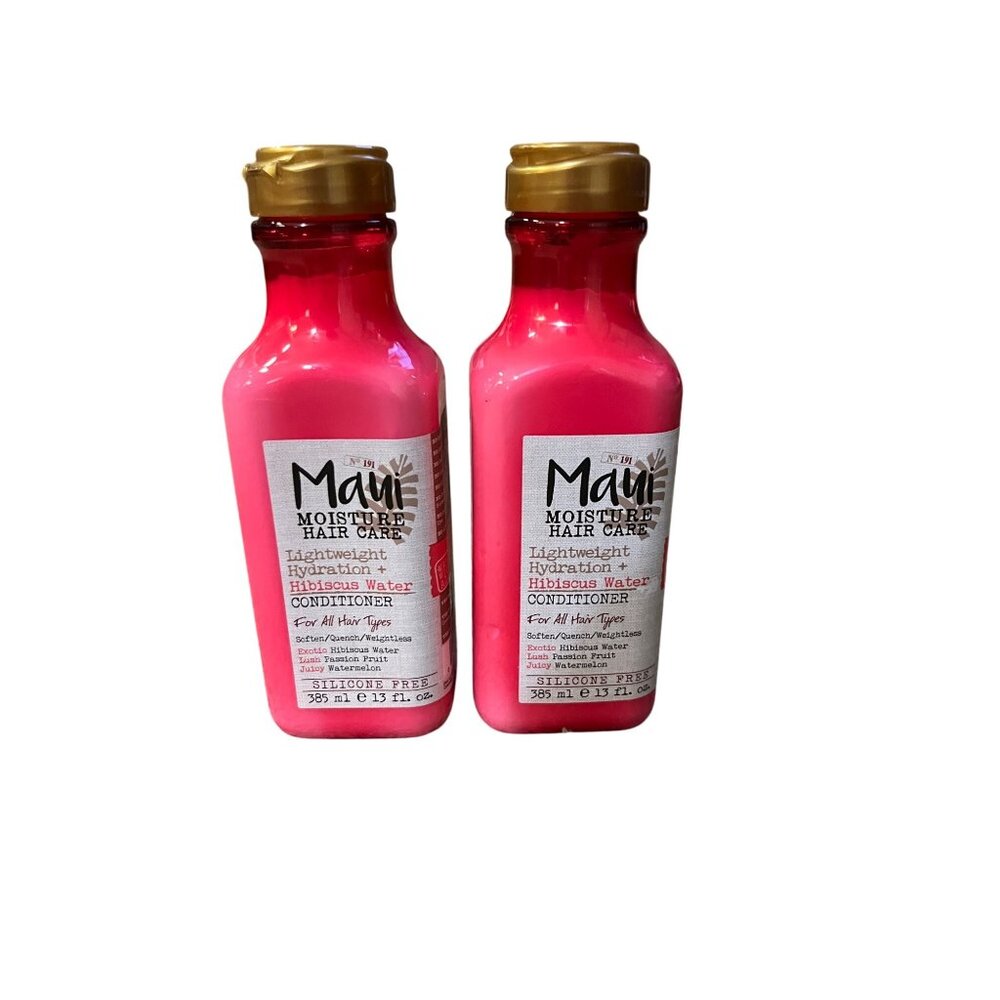 Maui Moisture Conditioner Hibiscus Water 13oz Lot of 2 NEW Silicone Free - Picture 2 of 6